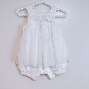 NWOT first impressions white tulle dress